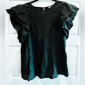 A New Day brand ruffle sleeve blouse. Gently worn.